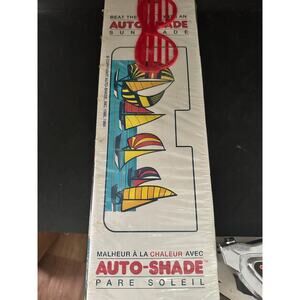 296A. Vintage Autoshade; cardboard; 1994; Sailboat theme; PROP; sunglasses